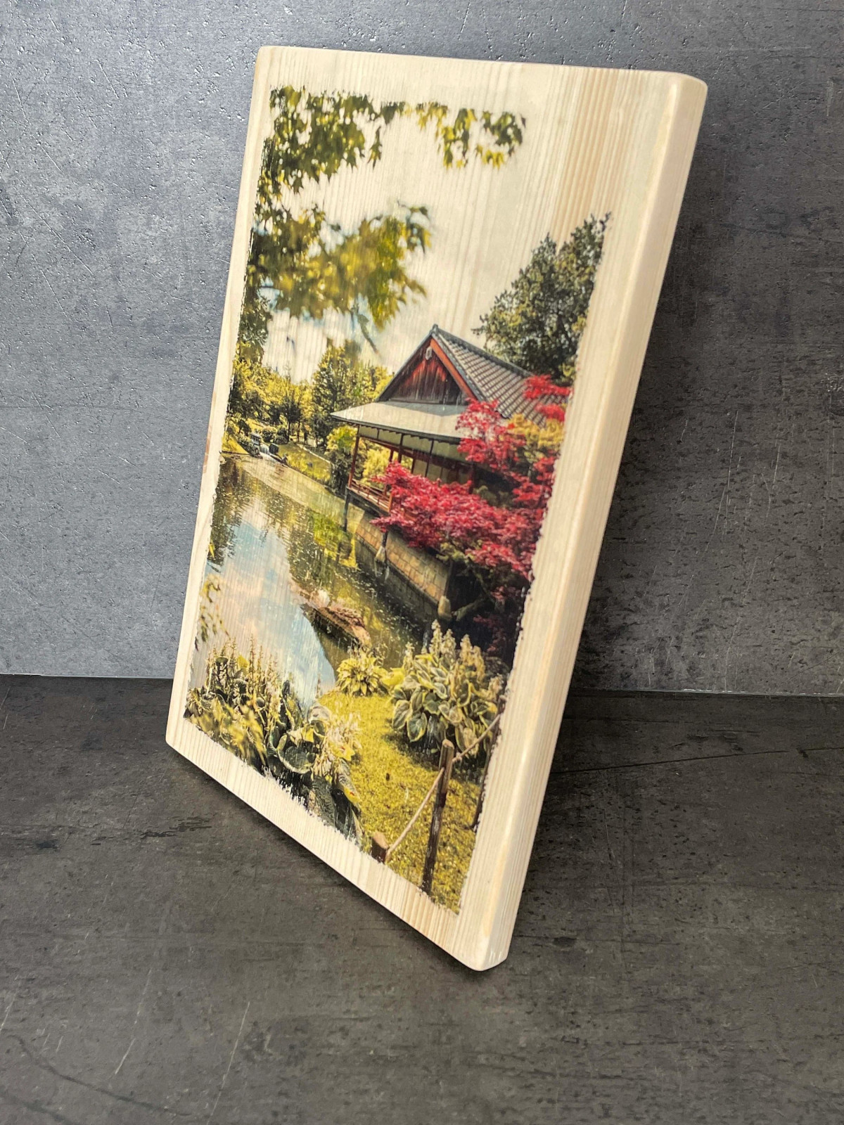 Photo sur bois maison en Chine 20x30cm