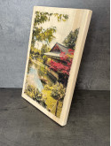Photo sur bois maison en Chine 20x30cm