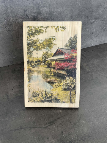 Photo sur bois maison en Chine 20x30cm