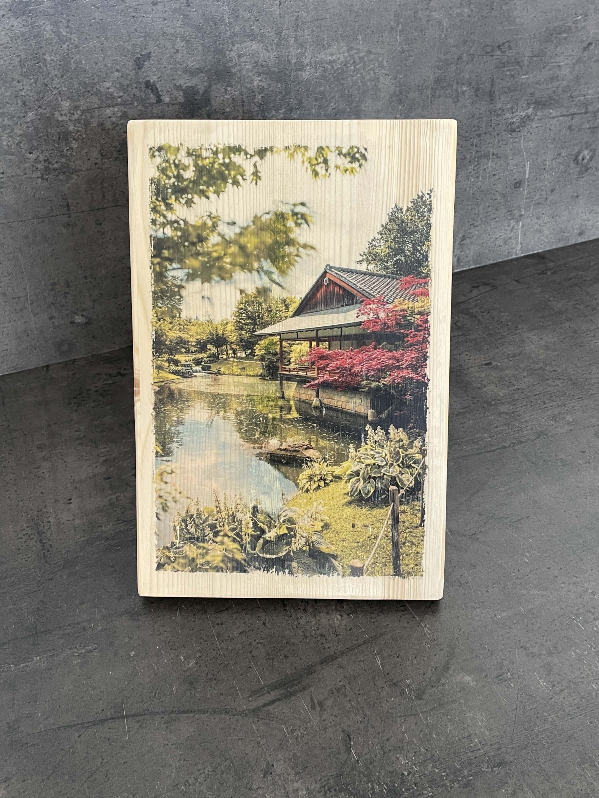 Photo sur bois maison en Chine 20x30cm