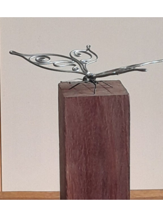 sculpture métal, papillon 