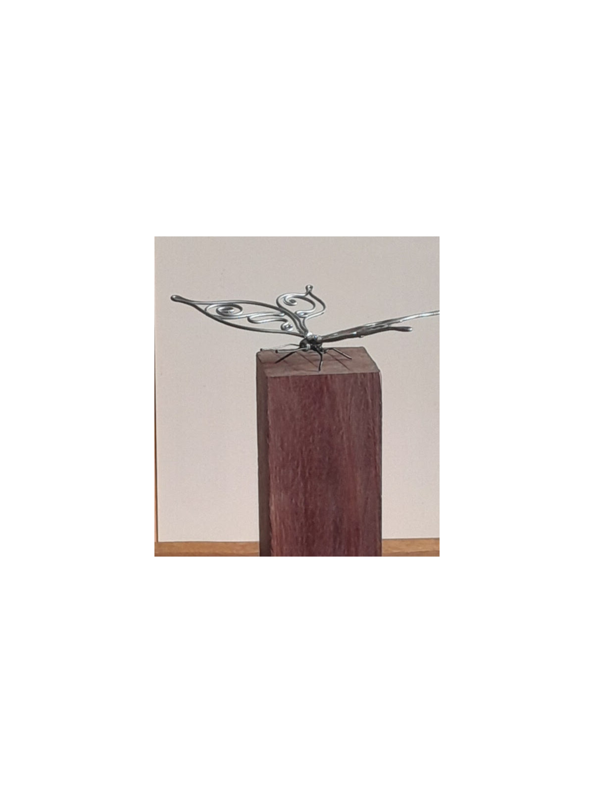 sculpture métal, papillon 