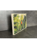 Photo sur bois perroquet 20x30cm
