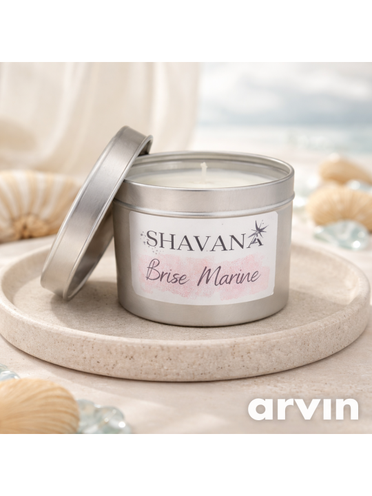 Bougie Brise Marine - Pot Gris