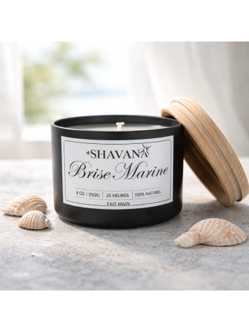 Bougie Brise Marine - Pot Noir