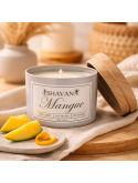 Bougie Mangue - Pot Blanc