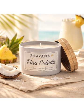Copie deBougie Pina Colada - Pot noir