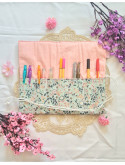 Pochette à pinceaux de maquillage, trousse à rouler