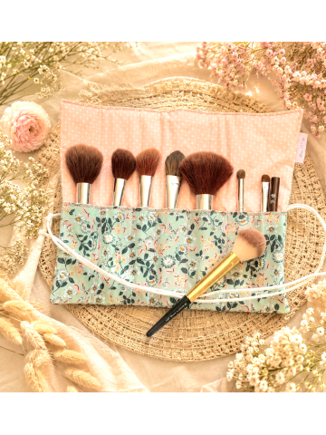 Pochette à pinceaux de maquillage, trousse à rouler