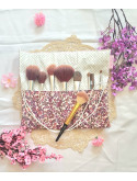 Pochette à pinceaux de maquillage, trousse à rouler