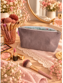 Trousse en velours côtelé