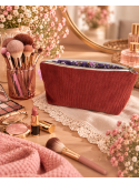 Trousse en velours côtelé