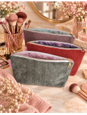 Trousse en velours côtelé