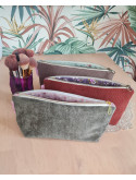 Trousse en velours côtelé