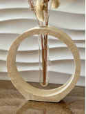 Soliflore rond marbré beige