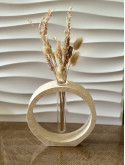 Soliflore rond marbré beige
