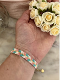 Bracelet tissage peyote en perles Miyuki 