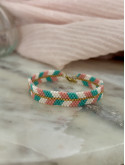Bracelet tissage peyote en perles Miyuki 