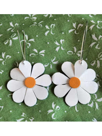 Boucles d'oreilles marguerites 