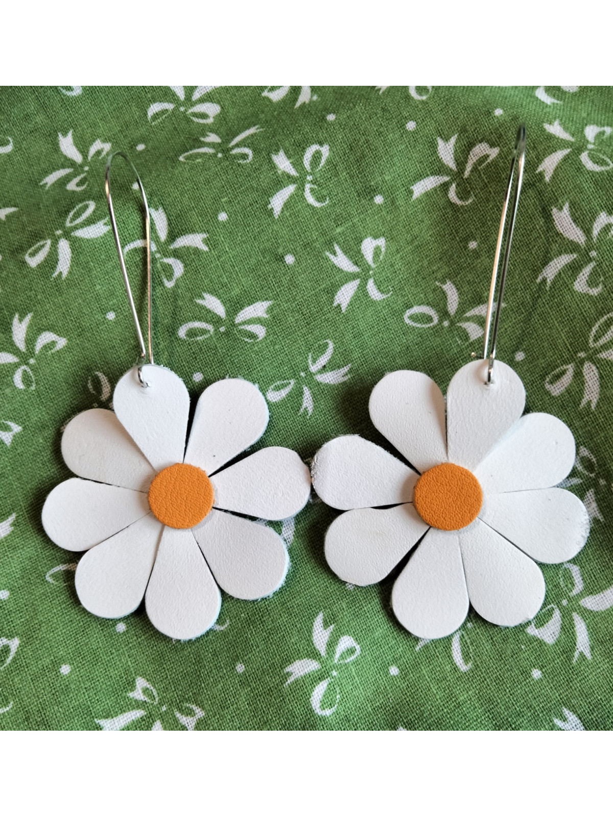 Boucles d'oreilles marguerites 