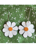 Boucles d'oreilles marguerites 