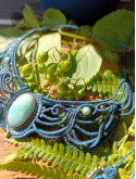 collier gorgone pierre amazonite