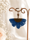 Boucles d’oreilles fleur bleue bohème chic – Bijoux romantiques légers