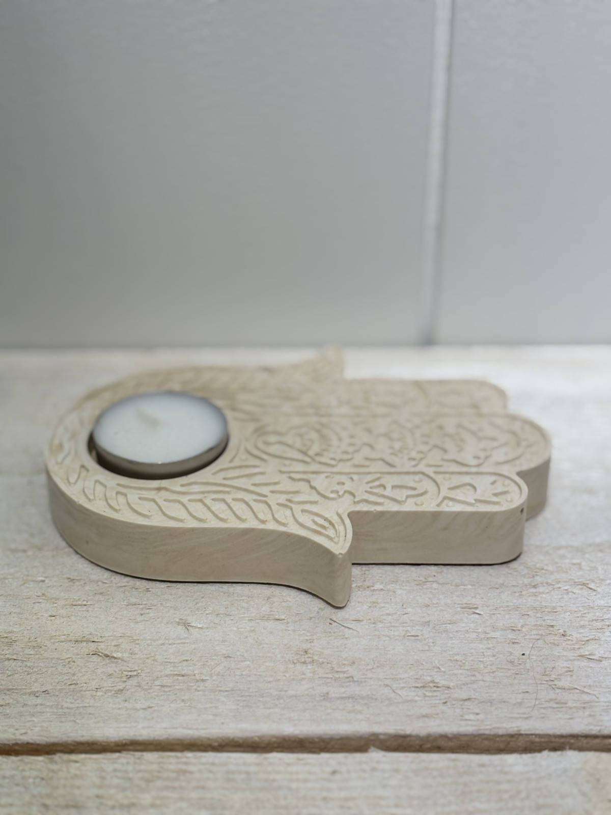 Main de fatma - support bougie chauffe-plat