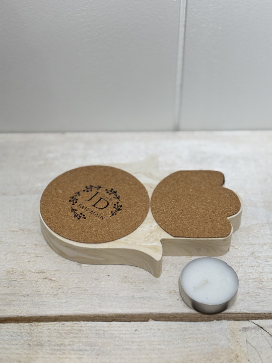 Main de fatma - support bougie chauffe-plat