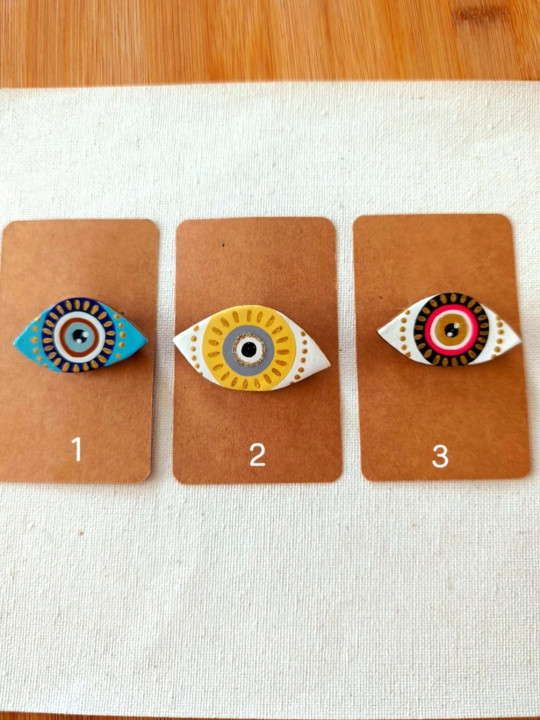 Broche oeil de nazar, oeil protecteur, oeil grec
