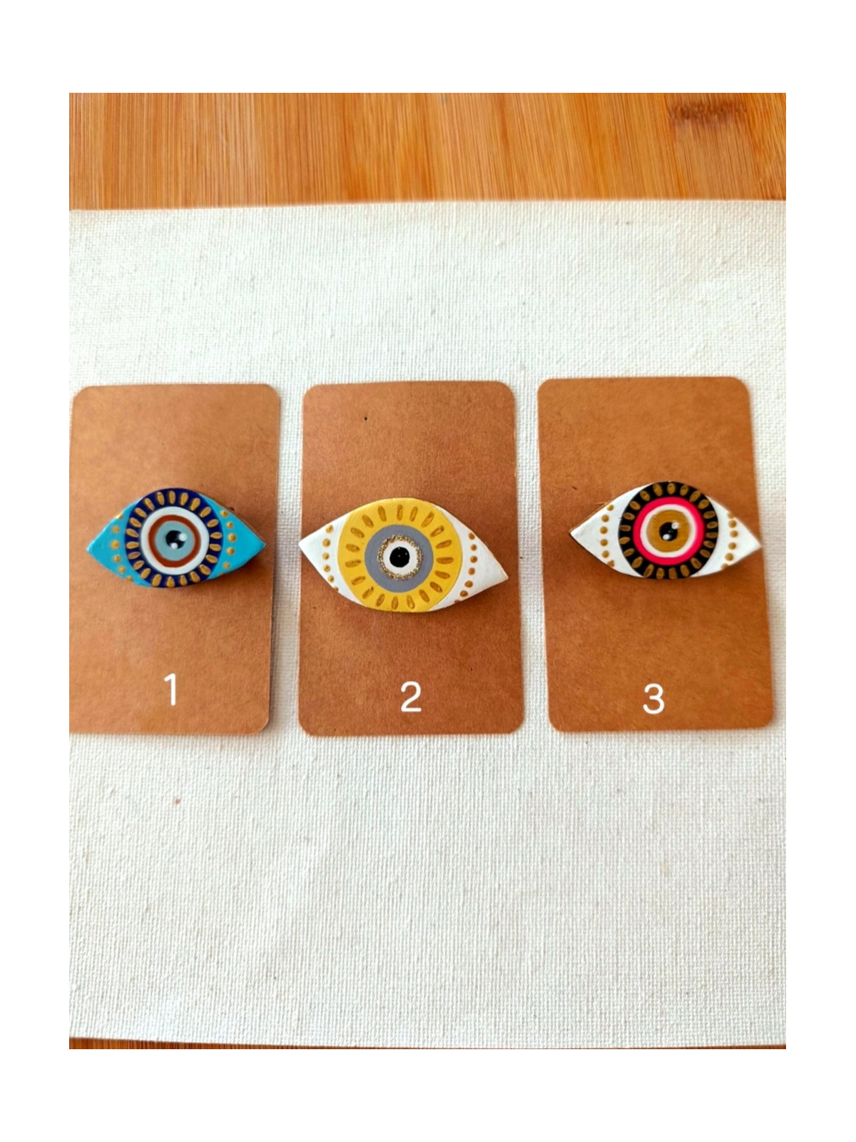 Broche oeil de nazar, oeil protecteur, oeil grec