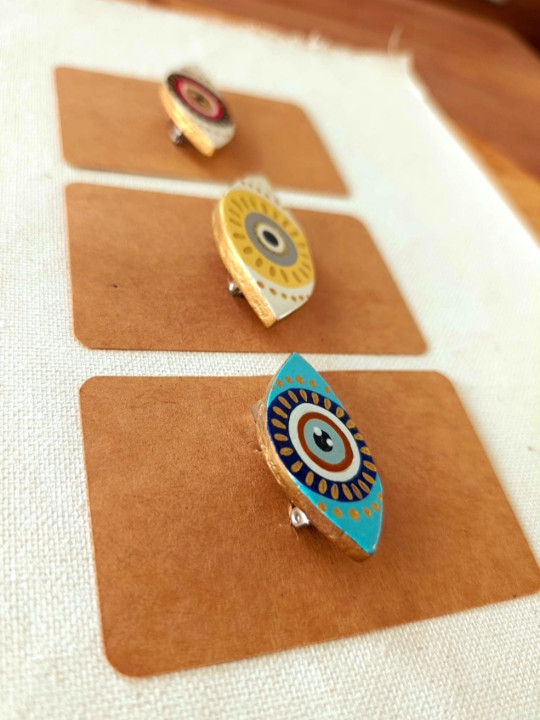 Broche oeil de nazar, oeil protecteur, oeil grec