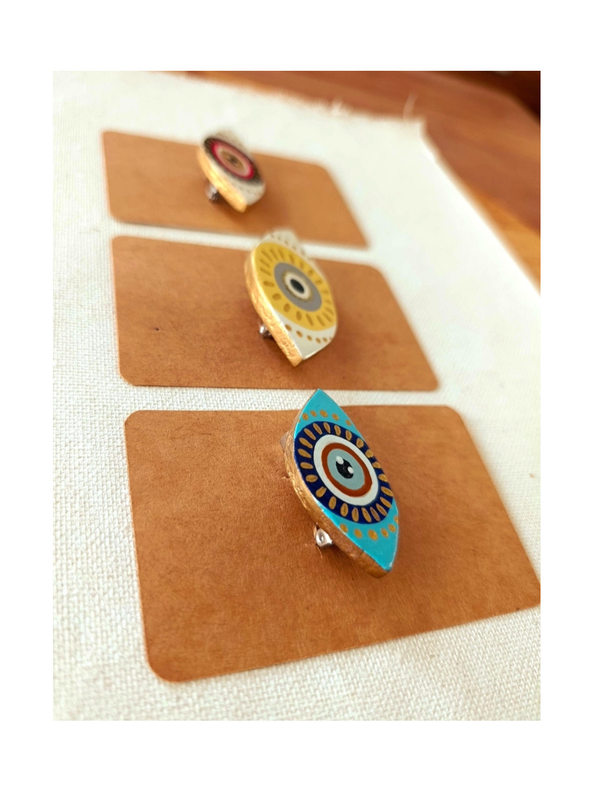 Broche oeil de nazar, oeil protecteur, oeil grec