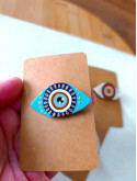 Broche oeil de nazar, oeil protecteur, oeil grec