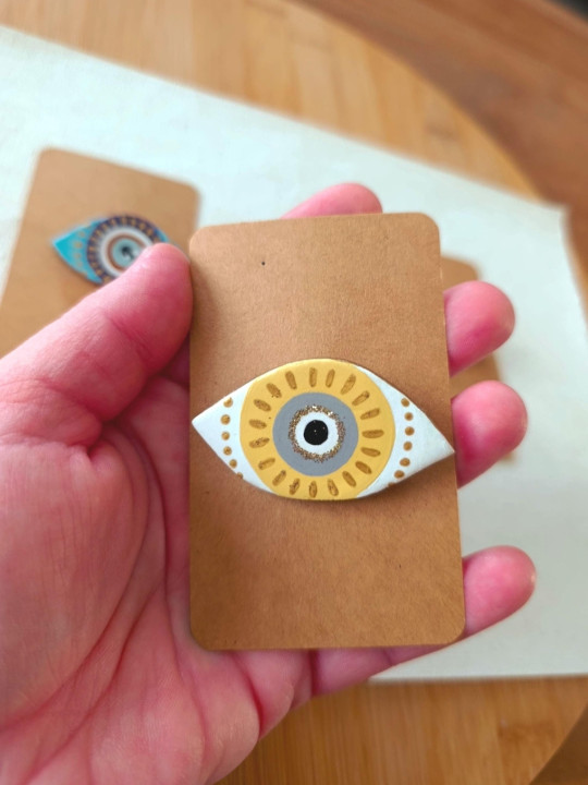 Broche oeil de nazar, oeil protecteur, oeil grec