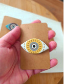 Broche oeil de nazar, oeil protecteur, oeil grec