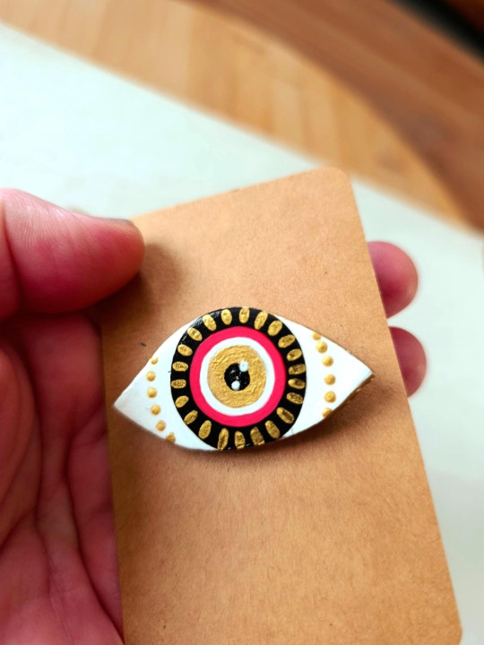 Broche oeil de nazar, oeil protecteur, oeil grec