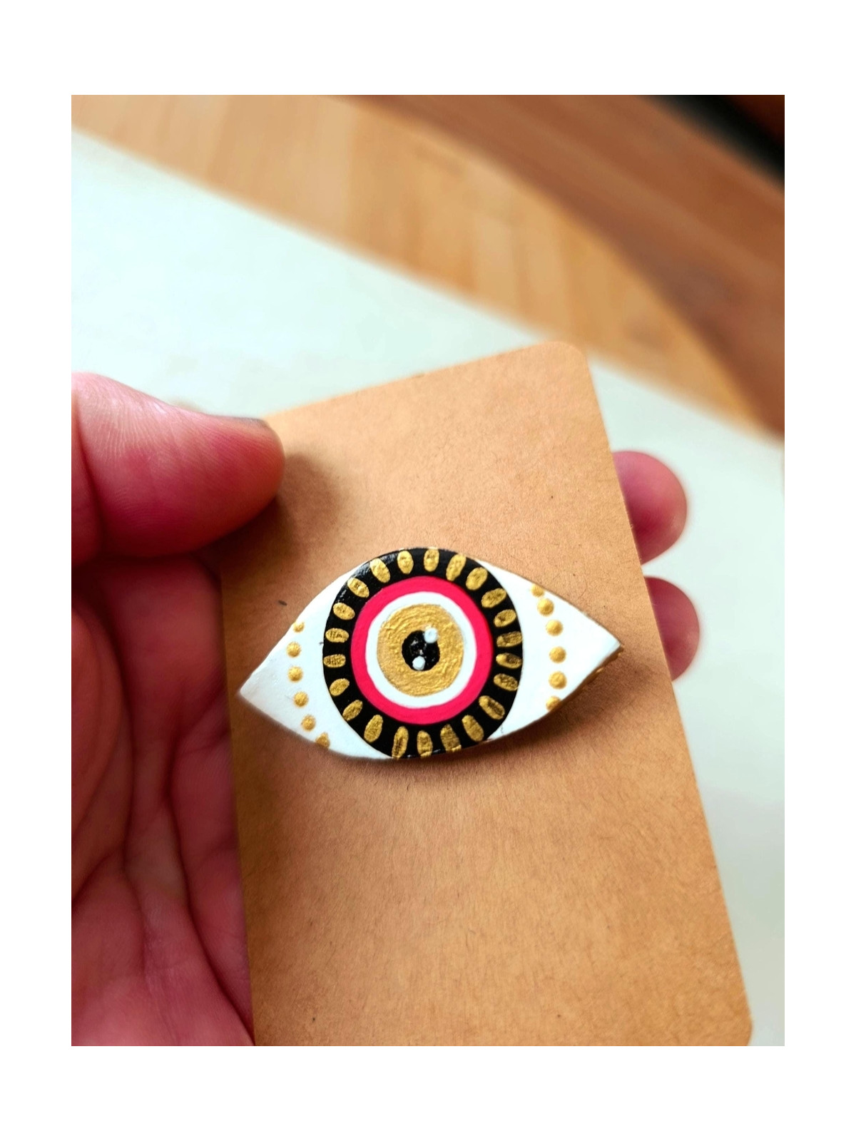 Broche oeil de nazar, oeil protecteur, oeil grec