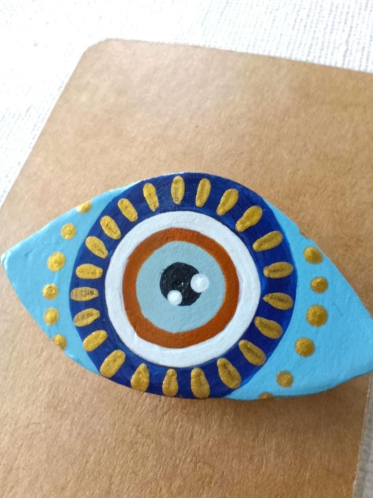 Broche oeil de nazar, oeil protecteur, oeil grec