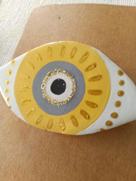 Broche oeil de nazar, oeil protecteur, oeil grec