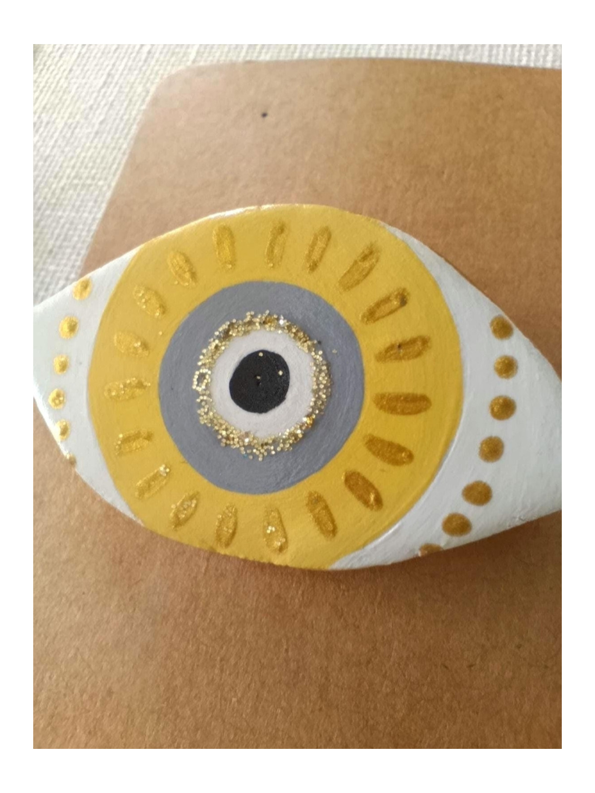 Broche oeil de nazar, oeil protecteur, oeil grec