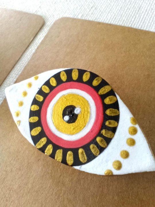 Broche oeil de nazar, oeil protecteur, oeil grec
