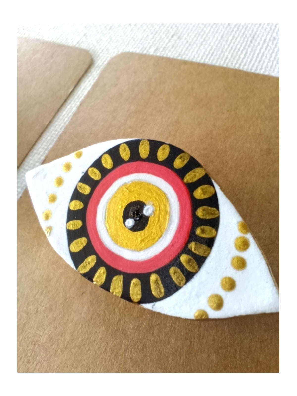 Broche oeil de nazar, oeil protecteur, oeil grec