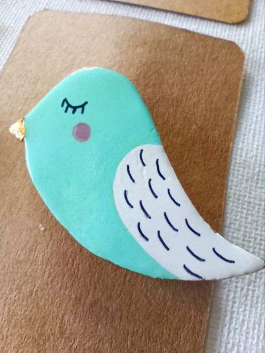 Broches animaux en argile 