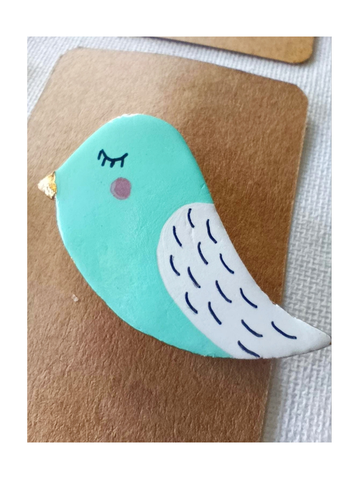 Broches animaux en argile 