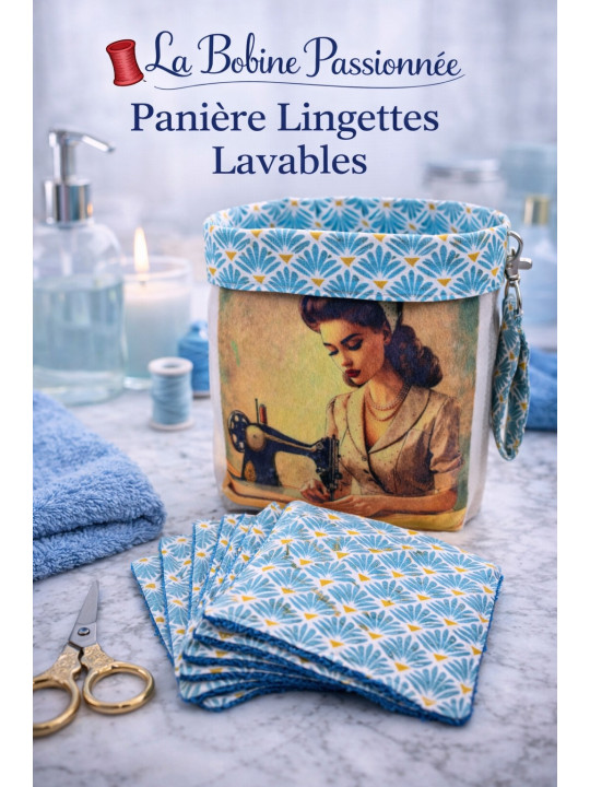 Panière lingettes lavable La Bobine Passionnée