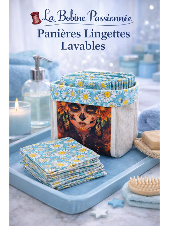 Panière lingettes lavable La Bobine Passionnée