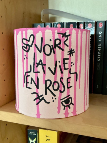 Abat-jour Voir la vie en rose