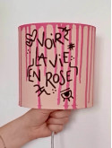 Abat-jour Voir la vie en rose