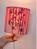 Abat-jour Voir la vie en rose
